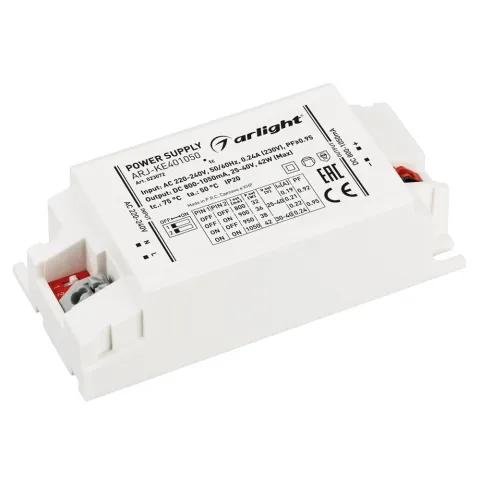 Блок питания Arlight ARJ-KE401050 (42W, 800-1050mA, PFC)