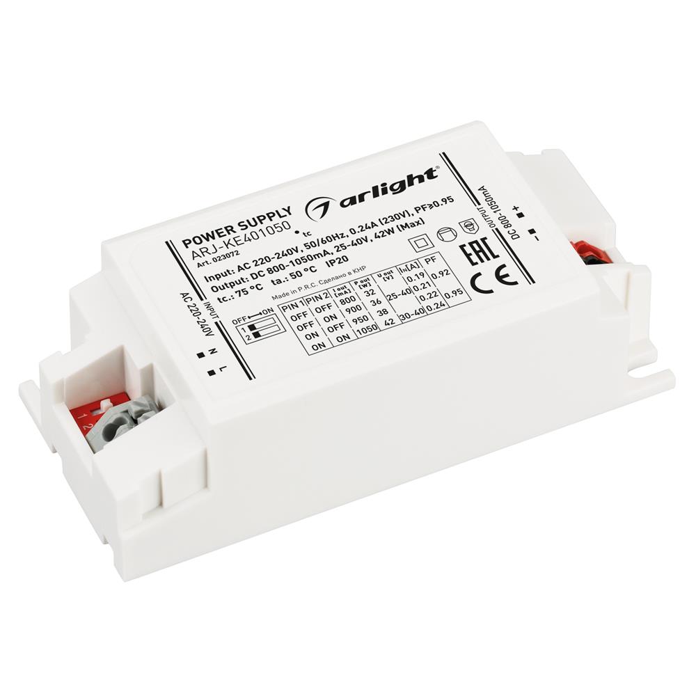 Блок питания Arlight ARJ-KE401050 (42W, 800-1050mA, PFC)