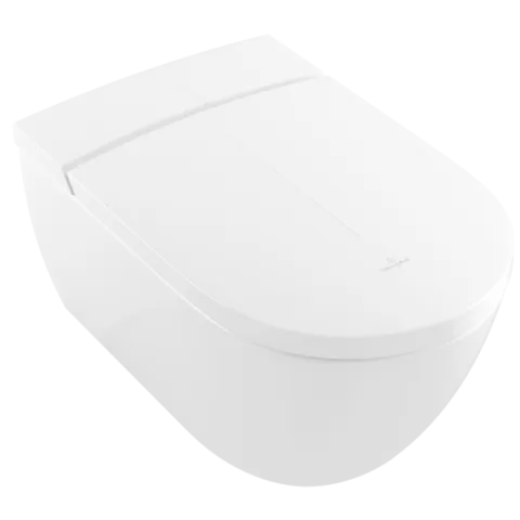 Унитаз-биде Villeroy & Boch ViClean-I200, унитаз с вертикальным смывом с открытым смывным краем, альпийский белый CeramicPlus