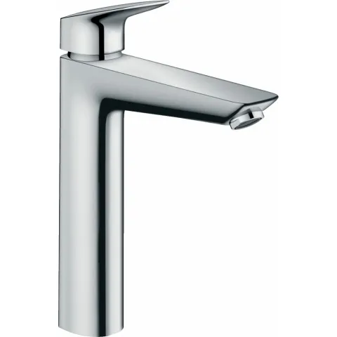 Смеситель Hansgrohe Logis для раковины с высоким изливом без сливного набора, хром