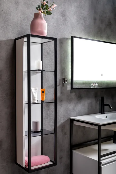 Пенал 30 см ArmadiArt Loft, белый глянцевый