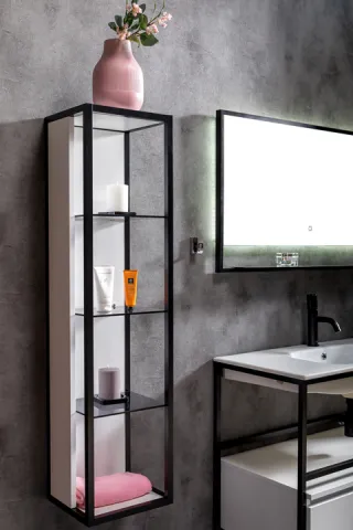 Пенал 30 см ArmadiArt Loft, белый глянцевый