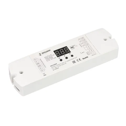 Декодер Arlight SMART-DMX512-204-62-RGBW-RDM-SUF (12-48V, 4x150-500mA)