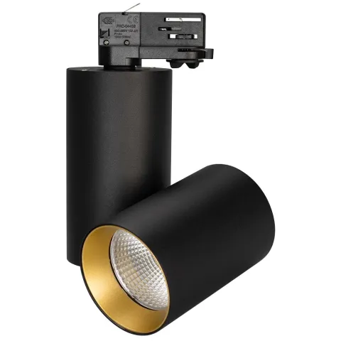 Светильник Arlight SP-POLO-TRACK-TURN-R85-15W Warm3000 (BK-GD, 40 deg)