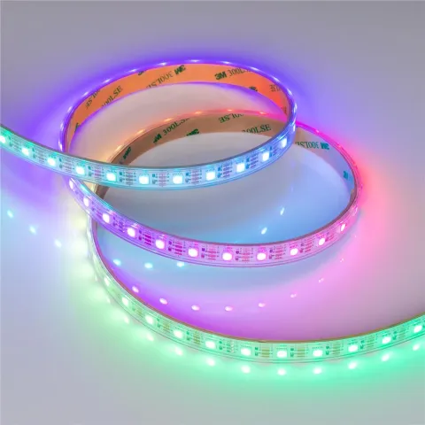 Светодиодная лента герметичная Arlight SPI-P-B60-12mm 12V RGB-PX1-BPT (8 W/m, IP66, 5060, 5m)