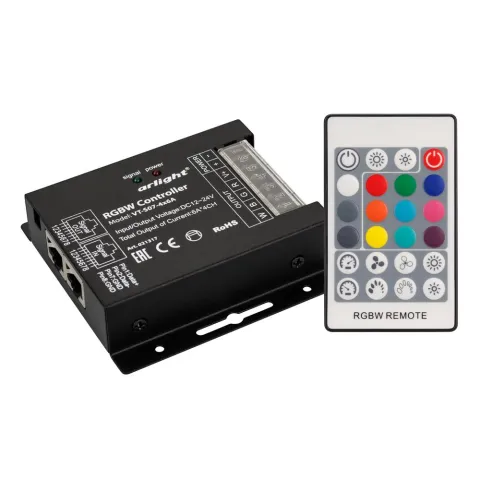 Контроллер Arlight VT-S07-4x6A (12-24V, ПДУ 24 кн, RF)