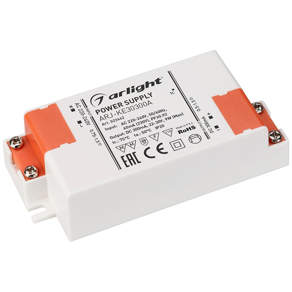 Блок питания Arlight ARJ-KE30300A (9W, 300mA, PFC)