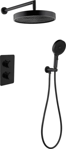 Комплект для душа Boheme Cell, чёрный матовый