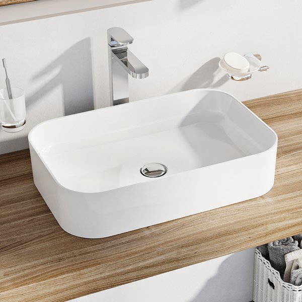 Умывальник накладной керамический RAVAK Ceramic Slim-R