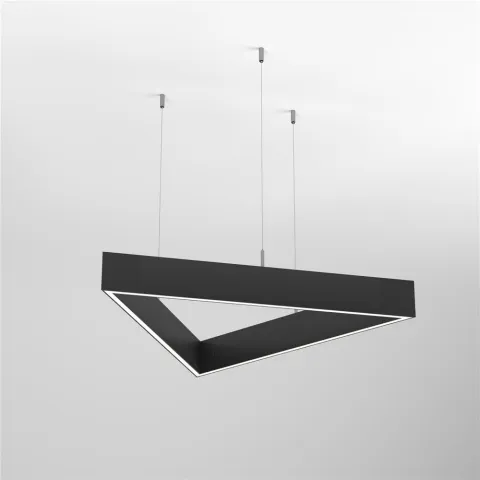 Светильник Arlight ALT-LINEAIR-TRIANGLE-FLAT-UPDOWN-DIM-1375-130W Warm3000 (BK, 100 deg, 230V)