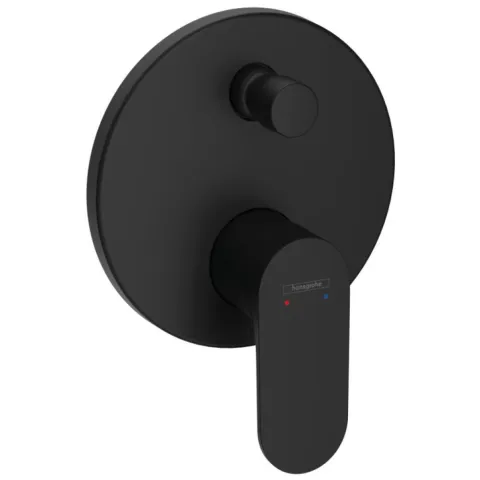 Смеситель для ванны Hansgrohe Rebris S, скрытого монтажа, чёрный матовый