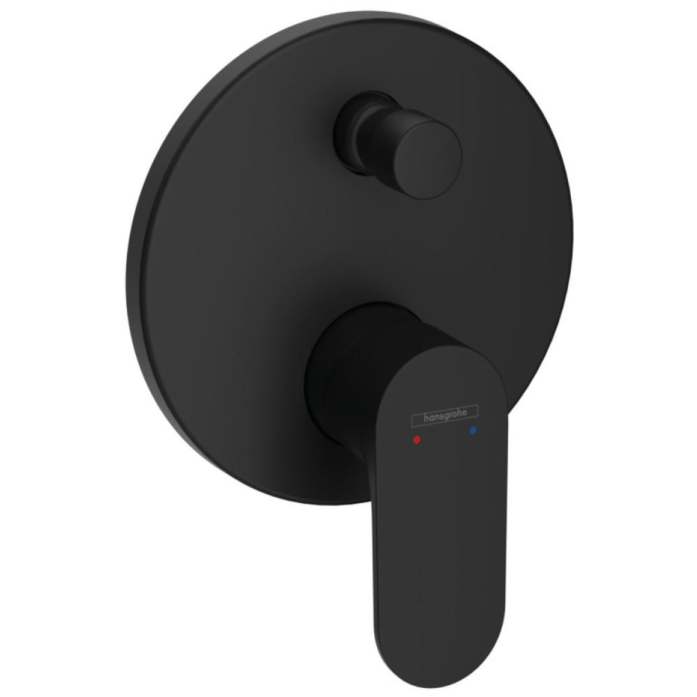 Смеситель для ванны Hansgrohe Rebris S, скрытого монтажа, чёрный матовый