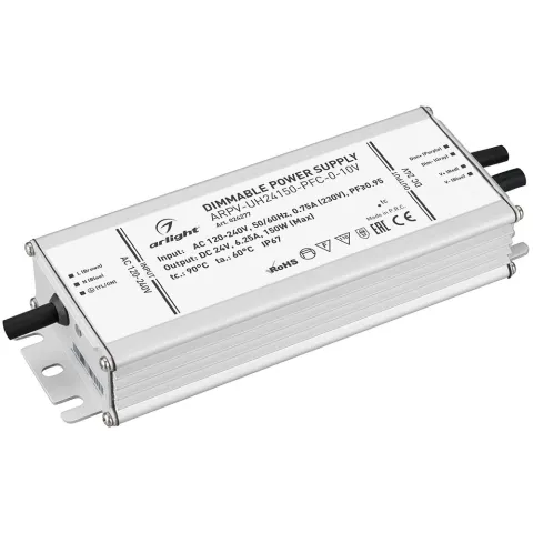 Блок питания Arlight ARPV-UH24150-PFC-0-10V (24V, 6.3A, 150W)