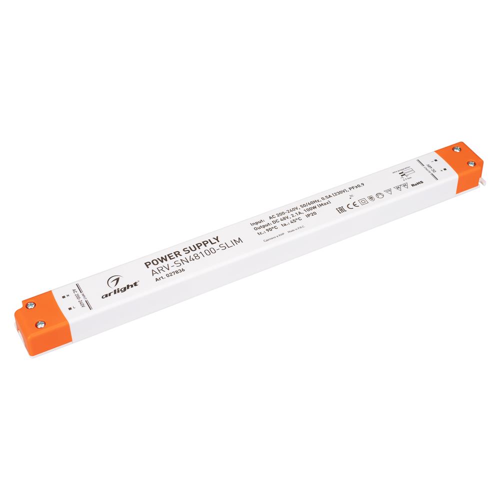 Блок питания Arlight ARV-SN48100-SLIM (48V, 2.1A, 100W, PFC)