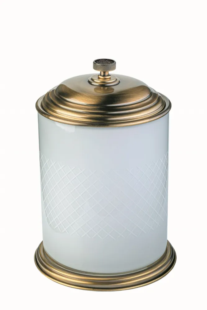 Ведро для мусора Boheme Royal Cristal, чёрный матовый