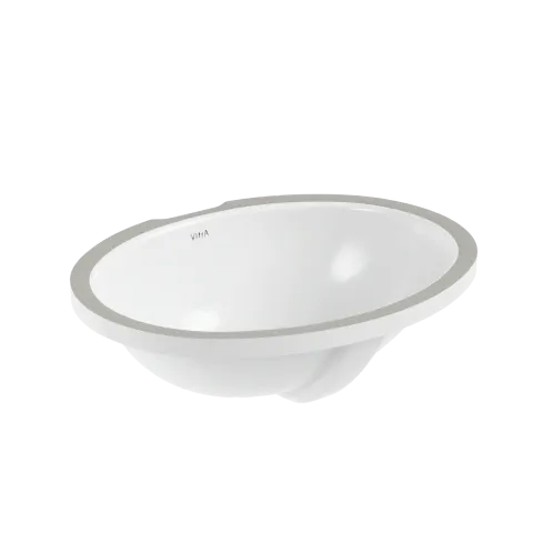 Встраиваемая снизу раковина VitrA Arkitekt, 47 x 38 см, овал, белая, антибактериальное покрытие Hygiene, белый