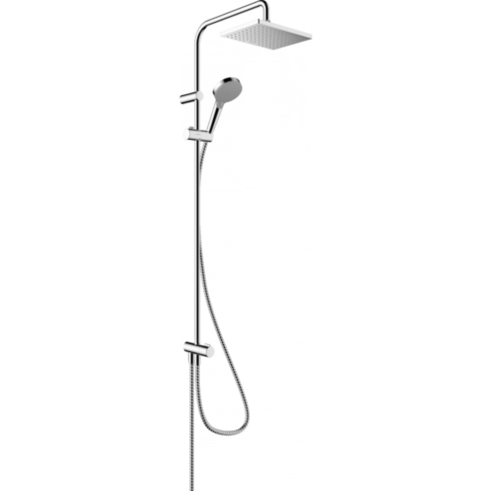 Душевая система Showerpipe 230 1jet Reno Hansgrohe Vernis Shape, хром