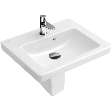 Раковина компактная Villeroy & Boch Subway 2.0 500 x 400 мм, альпийский белый CeramicPlus