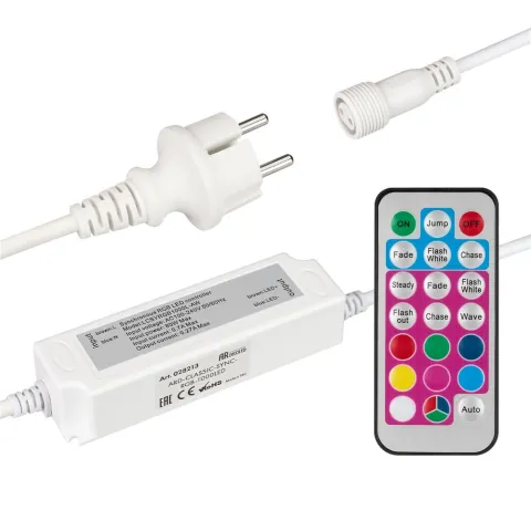 Контроллер Ardecoled ARD-CLASSIC-SYNC-RGB-1000LED White (230V, 80W, RF ПДУ)