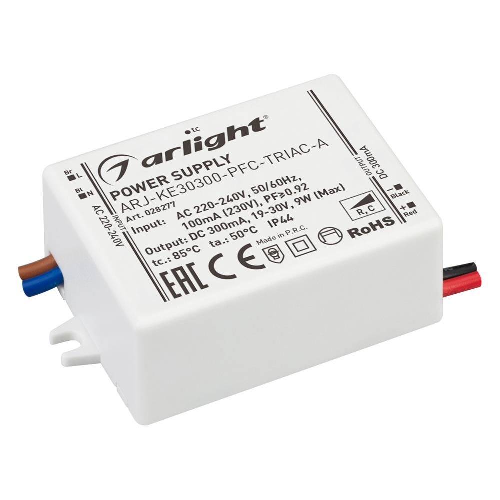 Блок питания Arlight ARJ-KE30300-PFC-TRIAC-A (9W, 300mA)