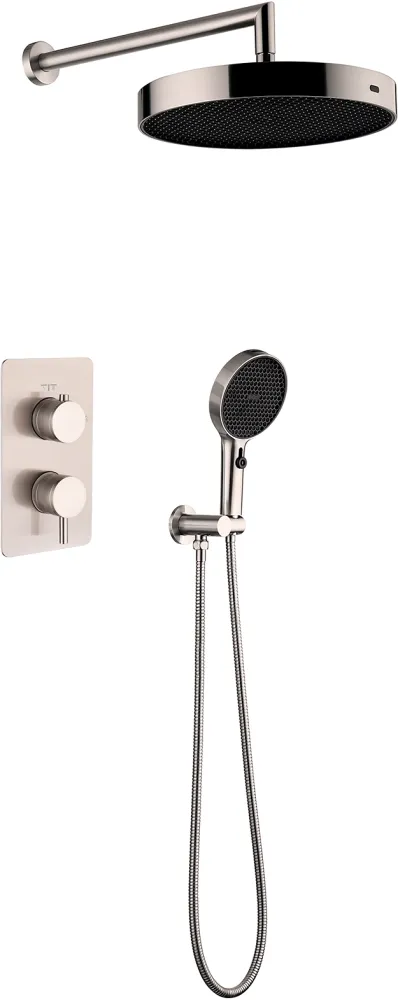 Комплект для душа Boheme Cell, никель брашированный