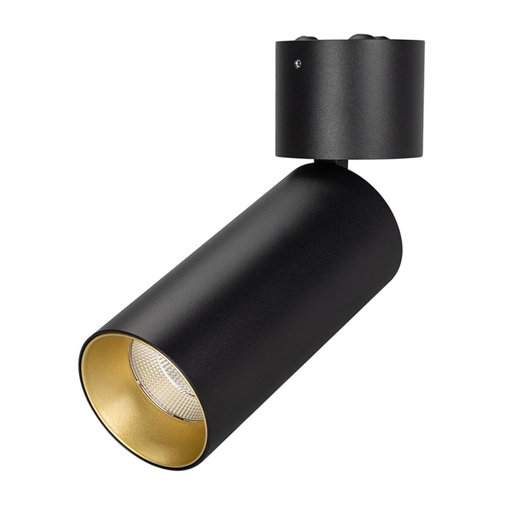 Светильник Arlight SP-POLO-SURFACE-FLAP-R65-8W Day4000 (BK-GD, 40 deg)