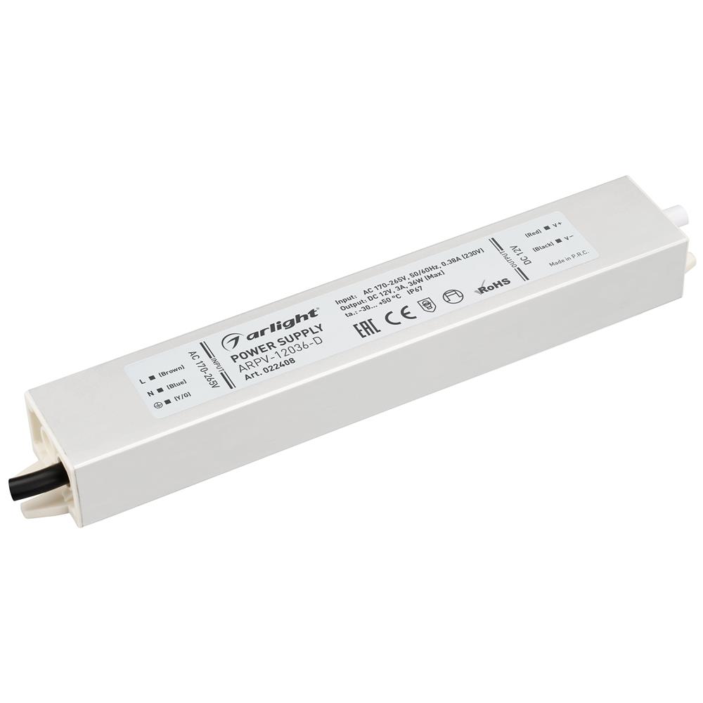 Блок питания Arlight ARPV-12036-D (12V, 3.0A, 36W)