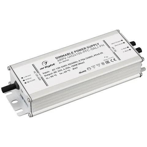 Блок питания Arlight ARPV-UH24150-PFC-DALI-PH (24V, 6.3A, 150W)