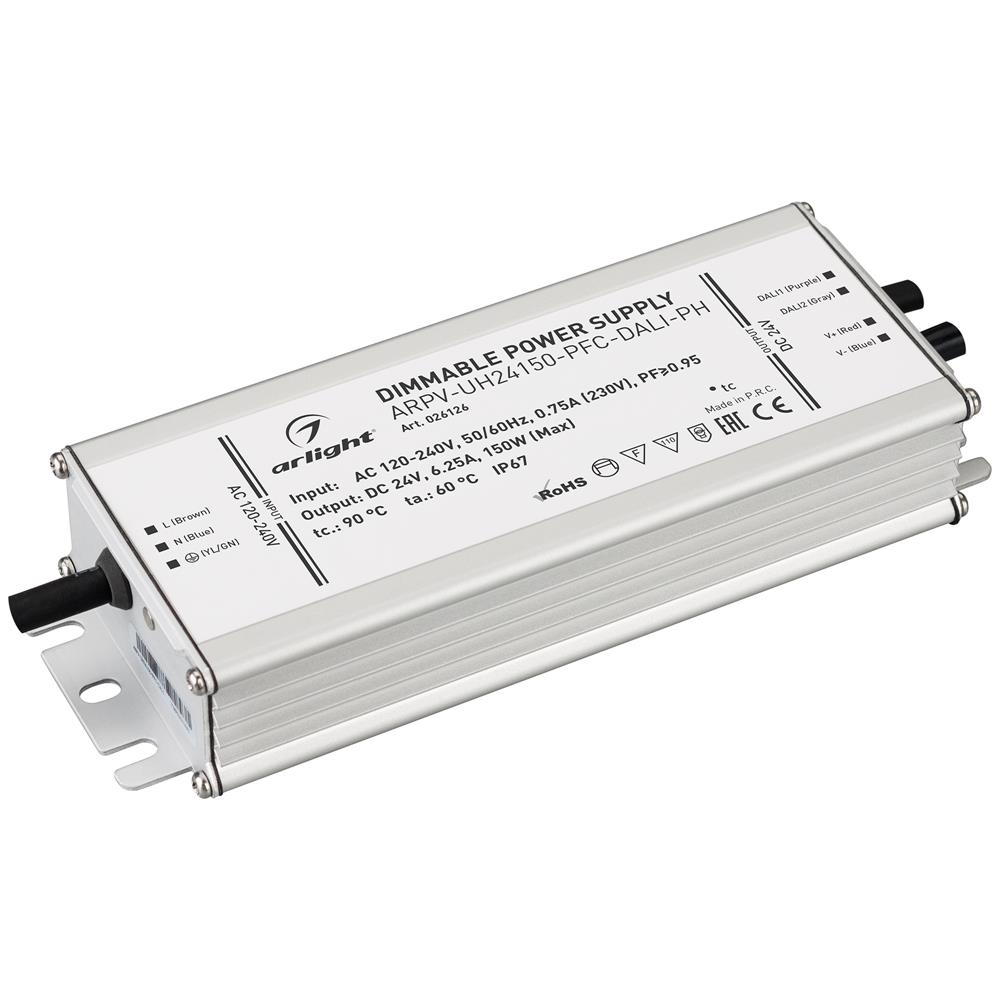 Блок питания Arlight ARPV-UH24150-PFC-DALI-PH (24V, 6.3A, 150W)