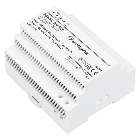 Блок питания Arlight ARV-DR135-12 (12V, 11.3A, 135W)