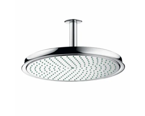 Верхний душ Hansgrohe Raindance Classic Ø300 мм, 1 режим, потолочный кронштейн 100 мм, шлифованный никель