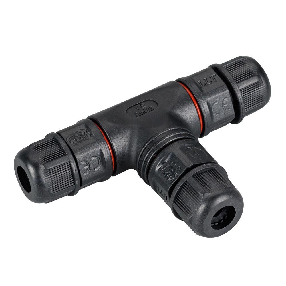 Коннектор тройной Arlight NEO-CON-T-2pin-BK (3-7mm, IP67)
