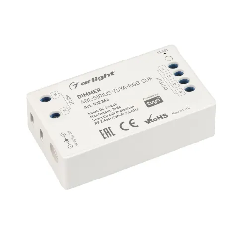 Диммер Arlight ARL-SIRIUS-TUYA-RGB-SUF (12-24V, 3x5A, 2.4G)
