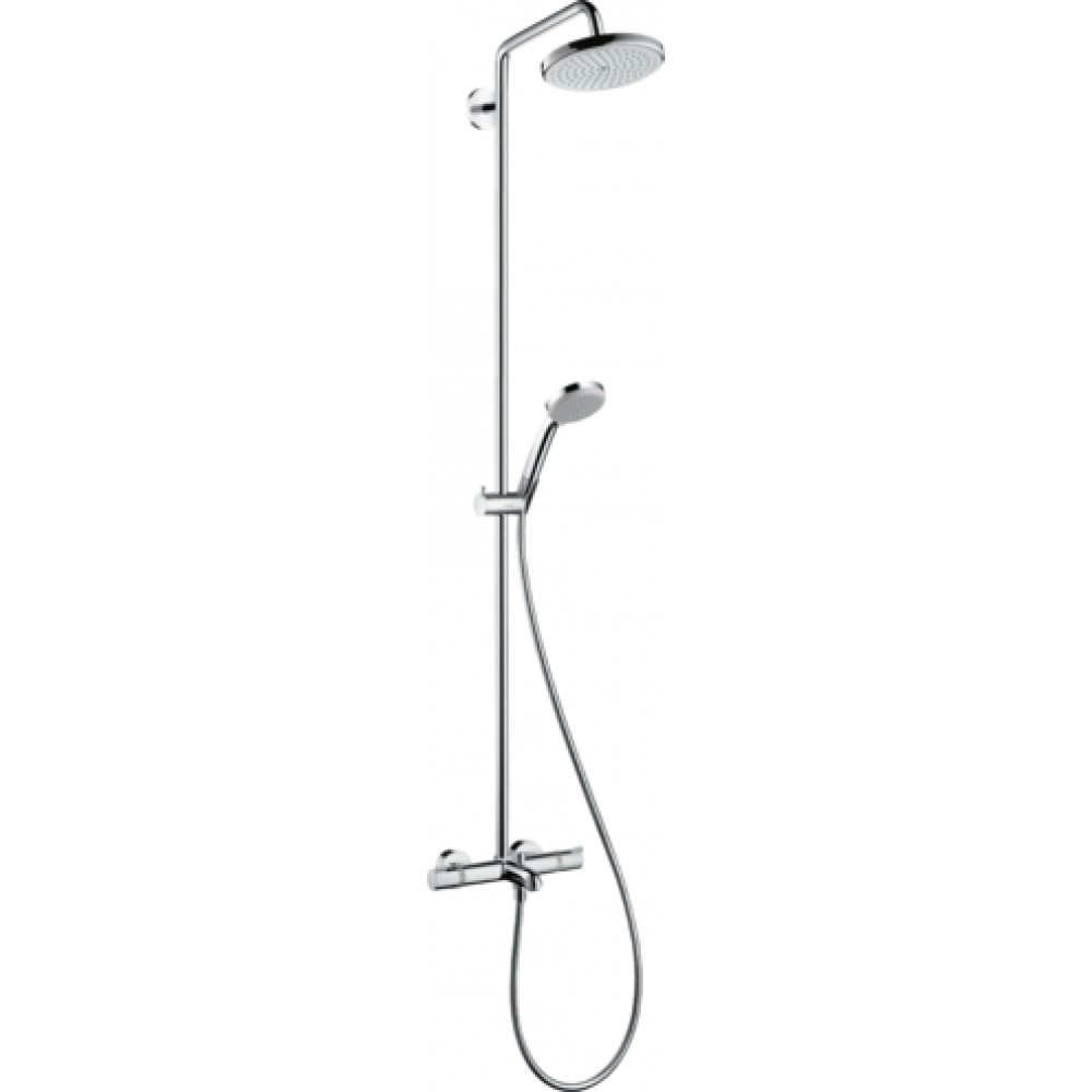 Душевая система Hansgrohe Croma 220 Showerpipe с термостатом, хром