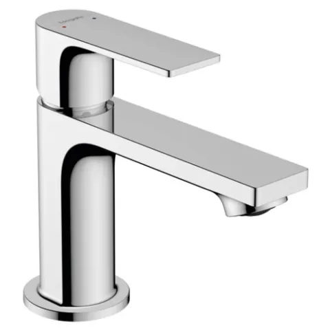Смеситель для раковины Hansgrohe Rebris E 80, со сливным гарнитуром, хром