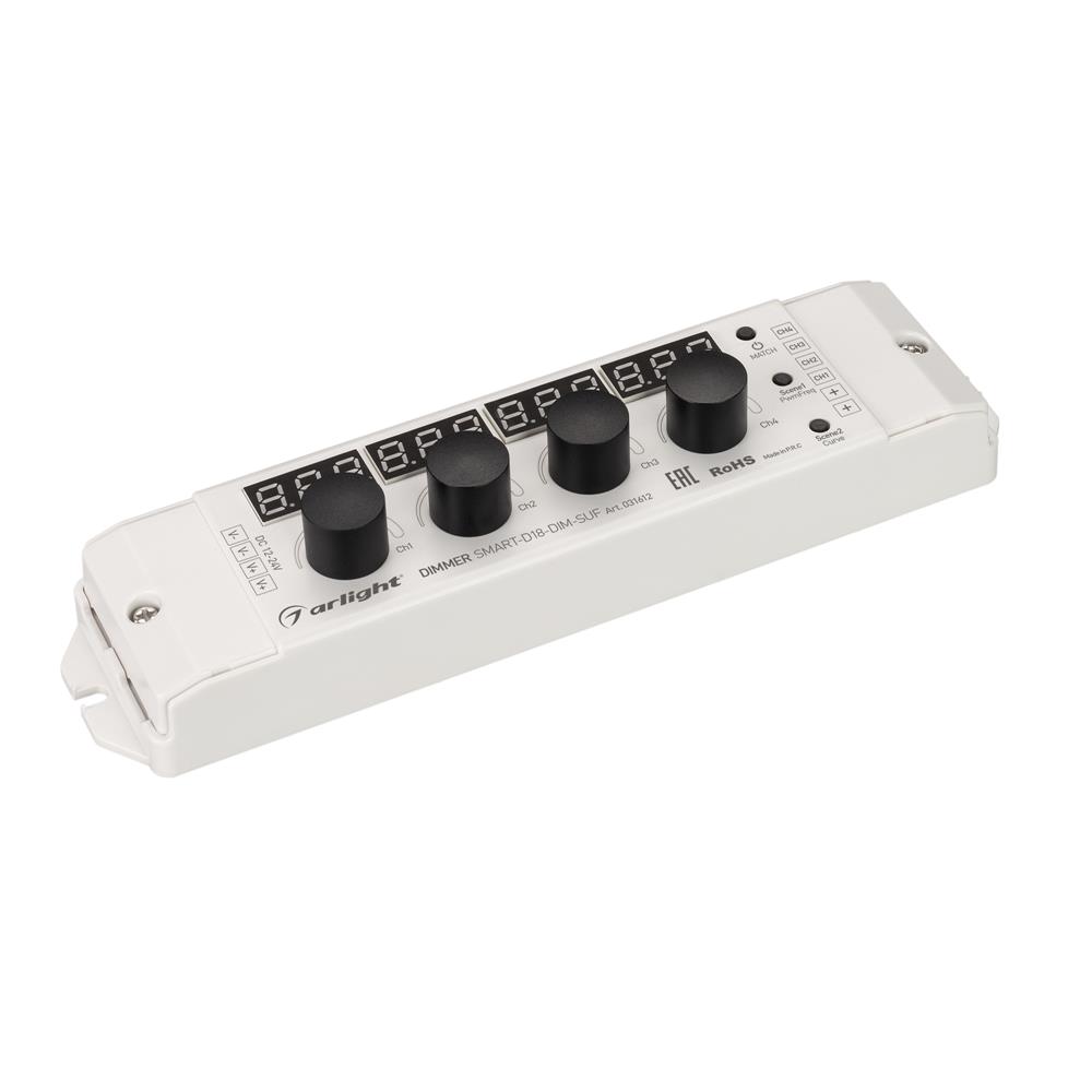 Диммер Arlight SMART-D18-DIM-SUF (12-24V, 4x4A, 2.4G)