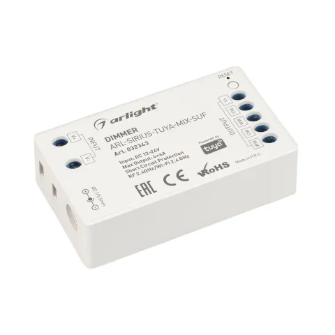 Диммер Arlight ARL-SIRIUS-TUYA-MIX-SUF (12-24V, 4x4A, 2.4G)