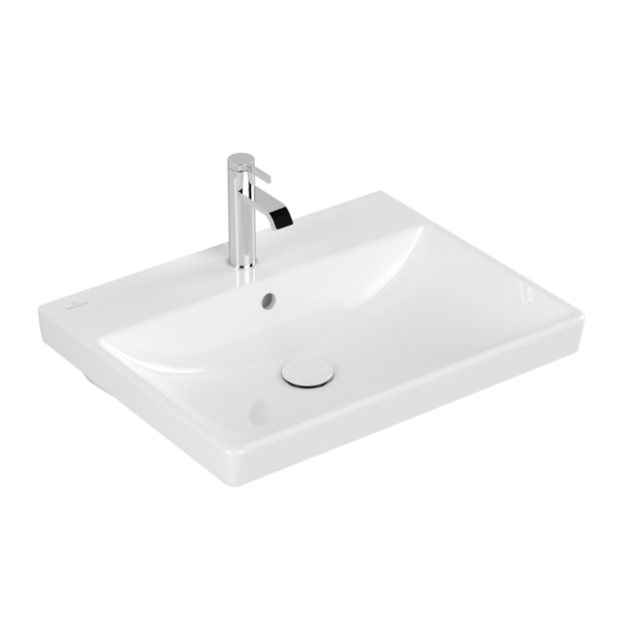 Раковина Villeroy & Boch Avento 47 x 60 см, альпийский белый CeramicPlus