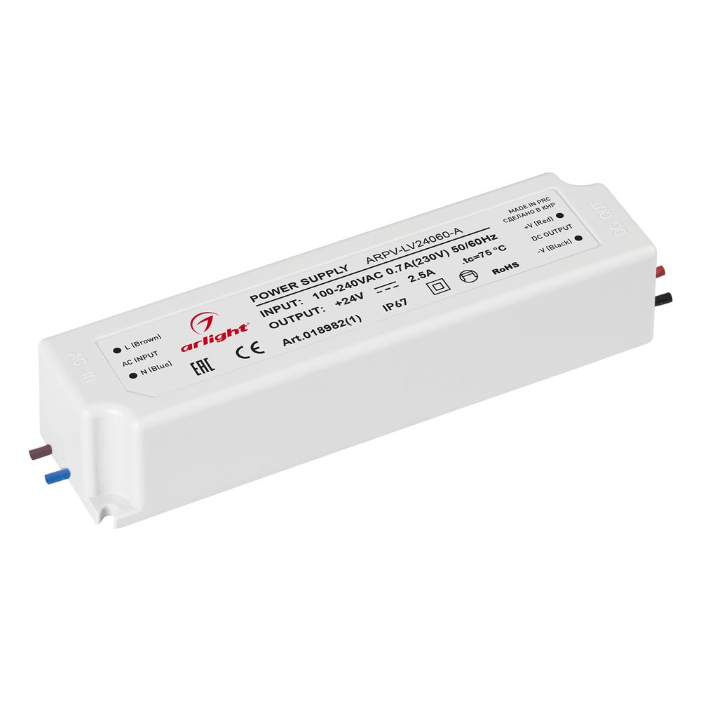 Блок питания Arlight ARPV-LV24060-A (24V, 2.5A, 60W)