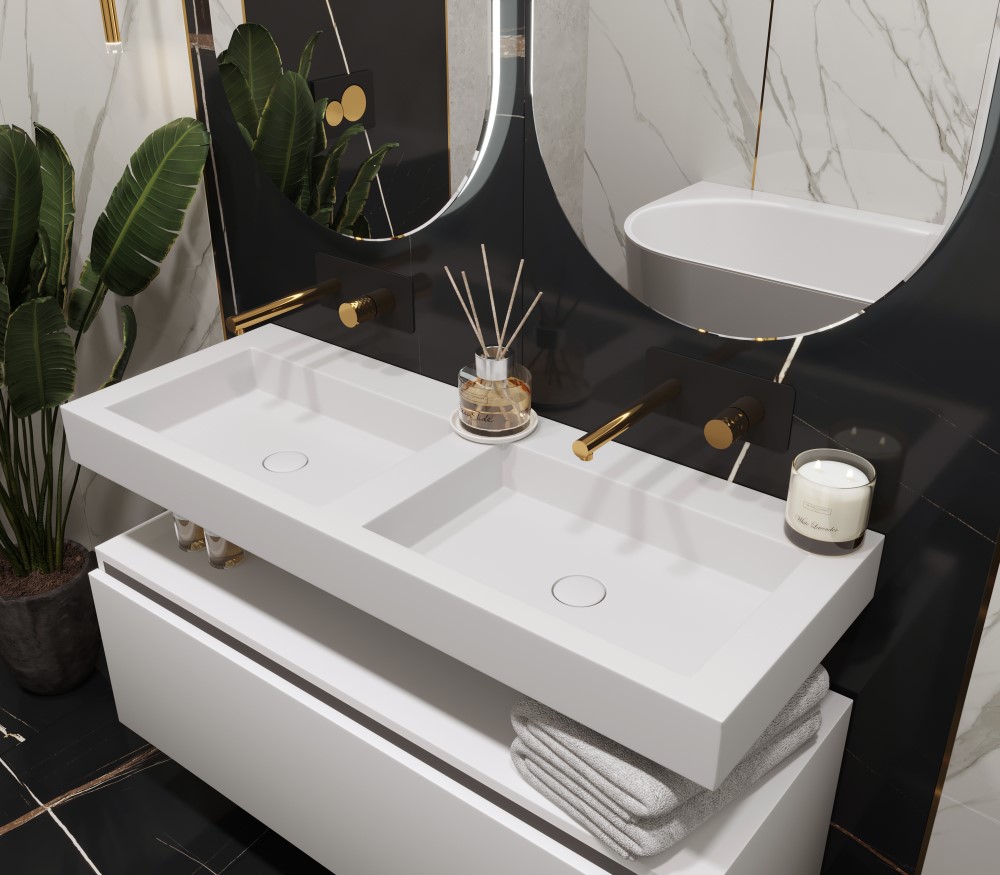 Раковина ArmadiArt Flat с тумбой
