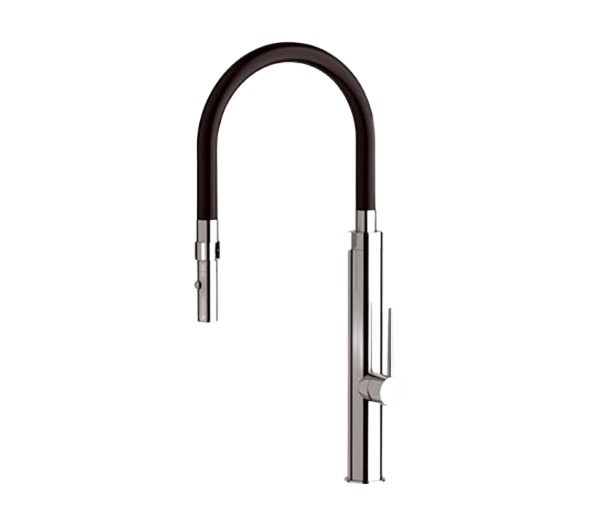 Смеситель для кухни высокий с гибким изливом Remer NK521, хром
