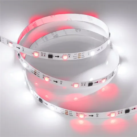 Светодиодная лента Arlight SPI-B30-10mm 12V RGB-PX3 (7.2W/m, IP20, 5060, 5m)