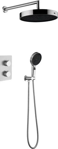 Комплект для душа Boheme Cell, никель брашированный