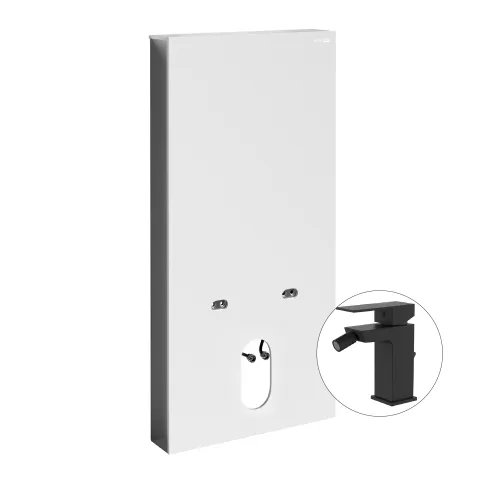 Комплект для биде со смесителем WasserKRAFT Naab 86BDT.050.WH.SQ2006