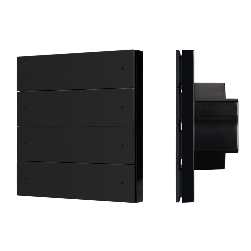 Кнопочная панель Arlight SMART-DMX512-801-22-8G-8SC-DIM-IN Black (230V, 2.4G)