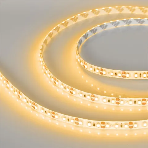 Светодиодная лента герметичная Arlight RTW-SE-A120-8mm 12V Yellow (9.6 W/m, IP65, 2835, 5m)