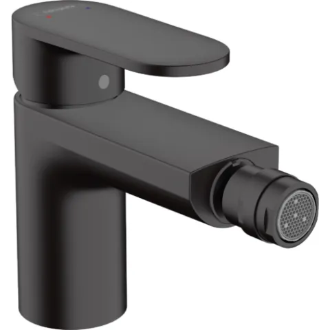 Смеситель для биде однорычажный со сливным гарнитуром Hansgrohe Vernis Blend, чёрный матовый