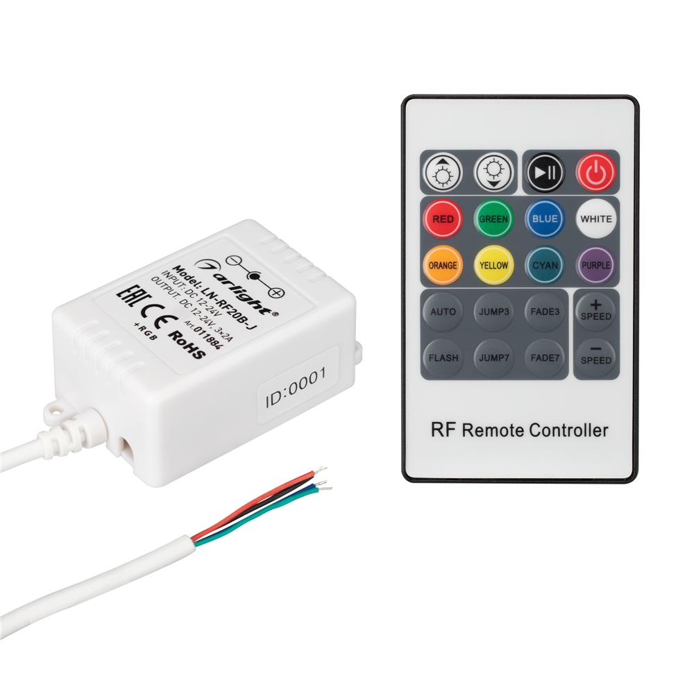Контроллер Arlight LN-RF20B-J (12V, 72W, ПДУ 20кн)