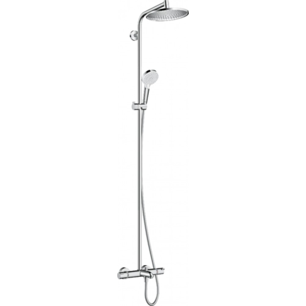 Душевая система Hansgrohe Crometta S 240 Showerpipe с термостатом, хром