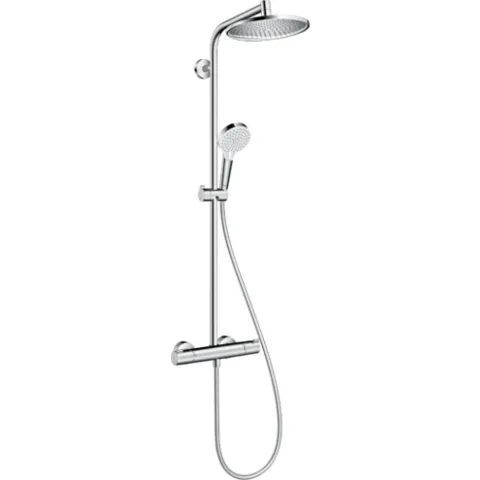 Душевая система Hansgrohe Crometta S 240 1jet Showerpipe с термостатом, хром